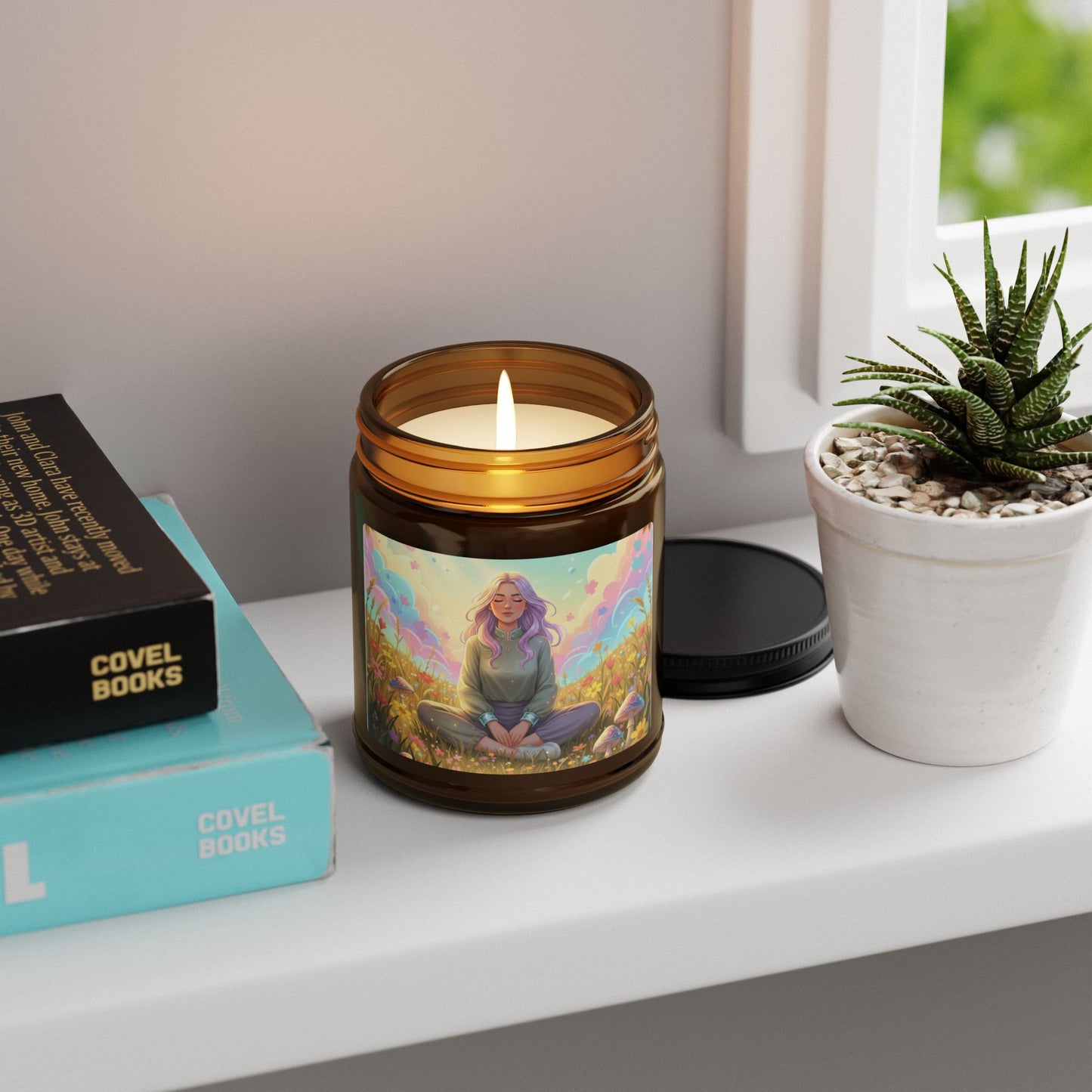 Tranquil Meadow Escape Amber Jar Soy Scented Candle