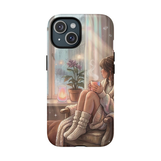 Cozy Rainy Day Tough Magnetic Phone Case — iPhone Cover