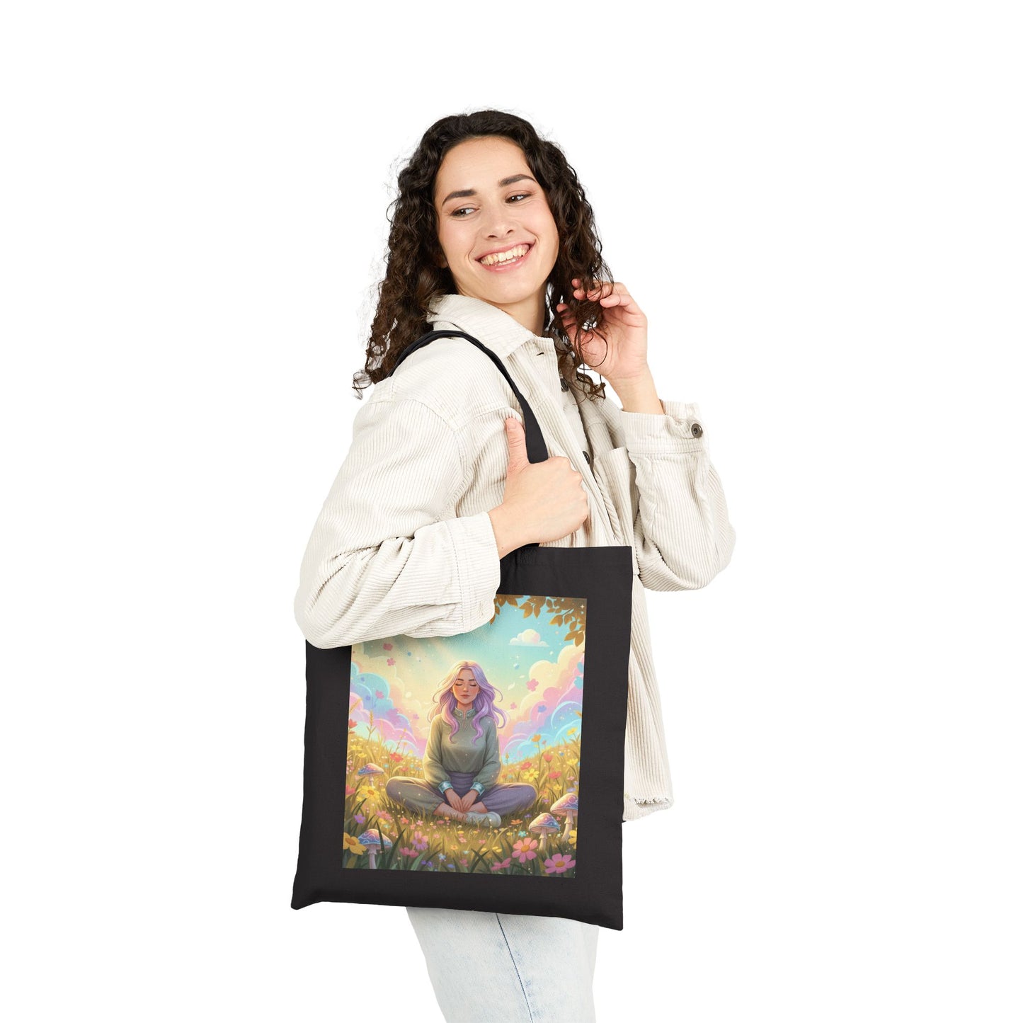 Tranquil Meadow Escape - Canvas Tote Bag