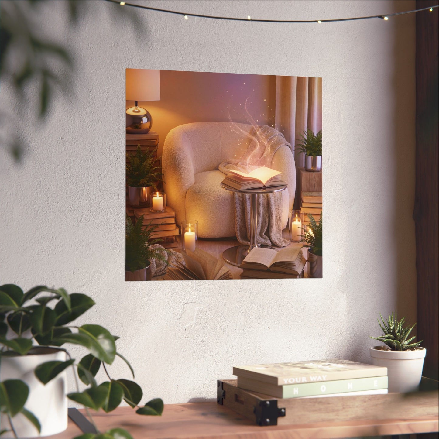 Magical Reading Corner - Matte Vertical Art Print
