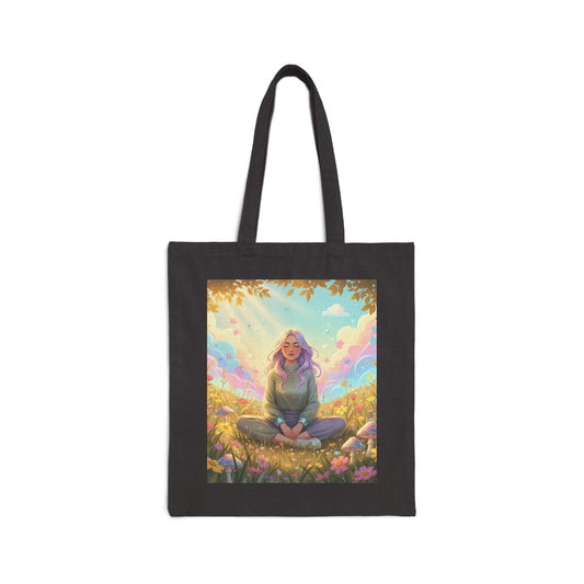 Tranquil Meadow Escape - Canvas Tote Bag