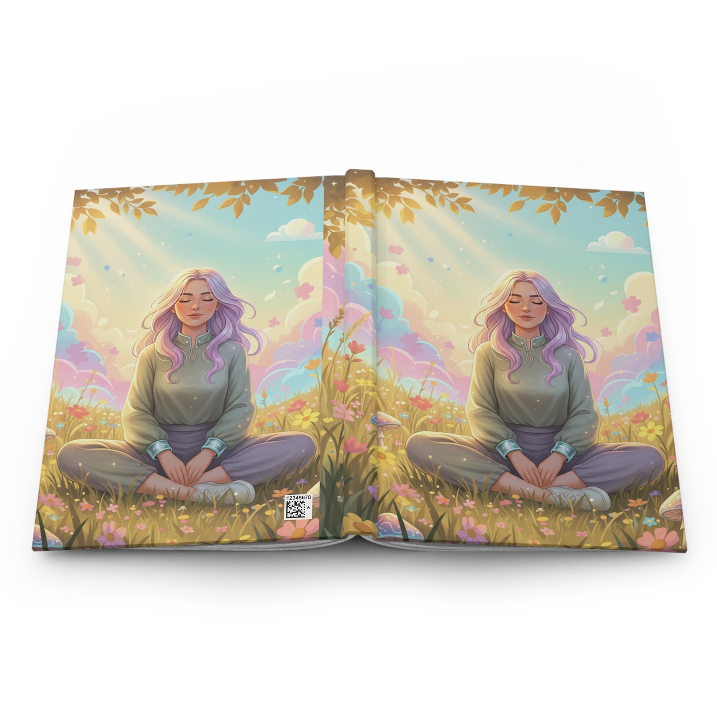 Tranquil Meadow Escape Hardcover Journal