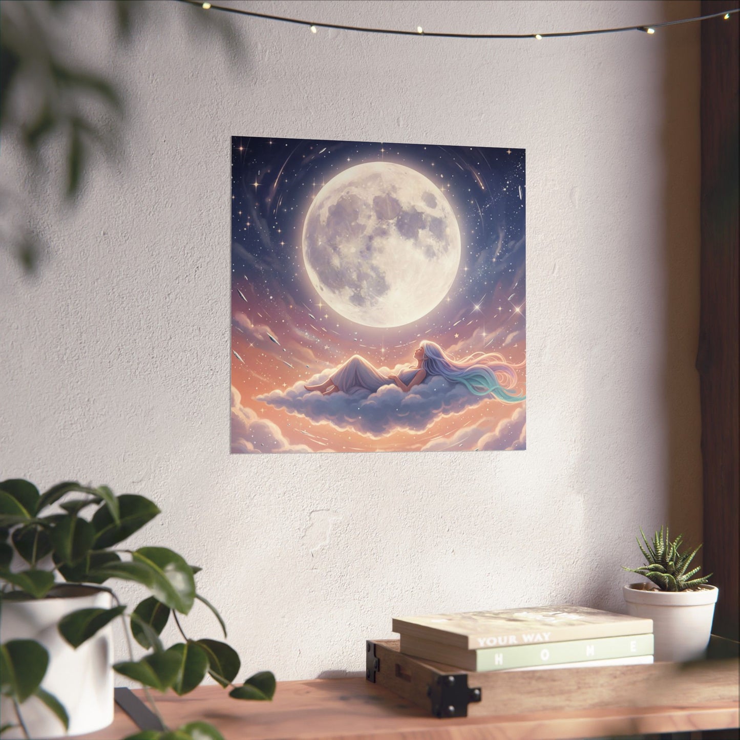 Luminous Night Sky - Matte Vertical Art Print