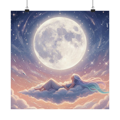 Luminous Night Sky - Matte Vertical Art Print