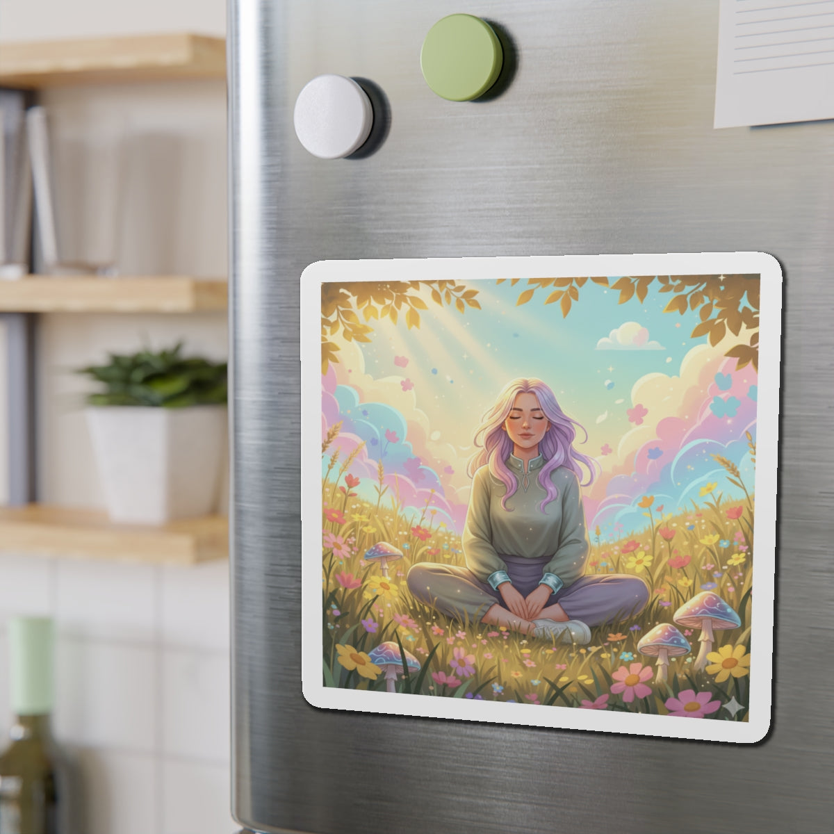 Tranquil Meadow Escape Die-Cut Magnets