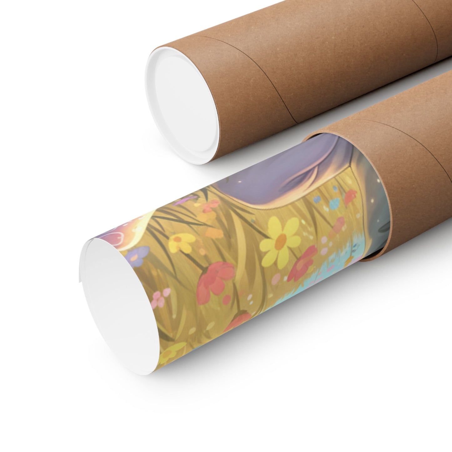 Tranquil Meadow Escape — Serene Mindfulness Matte Vertical Art Print