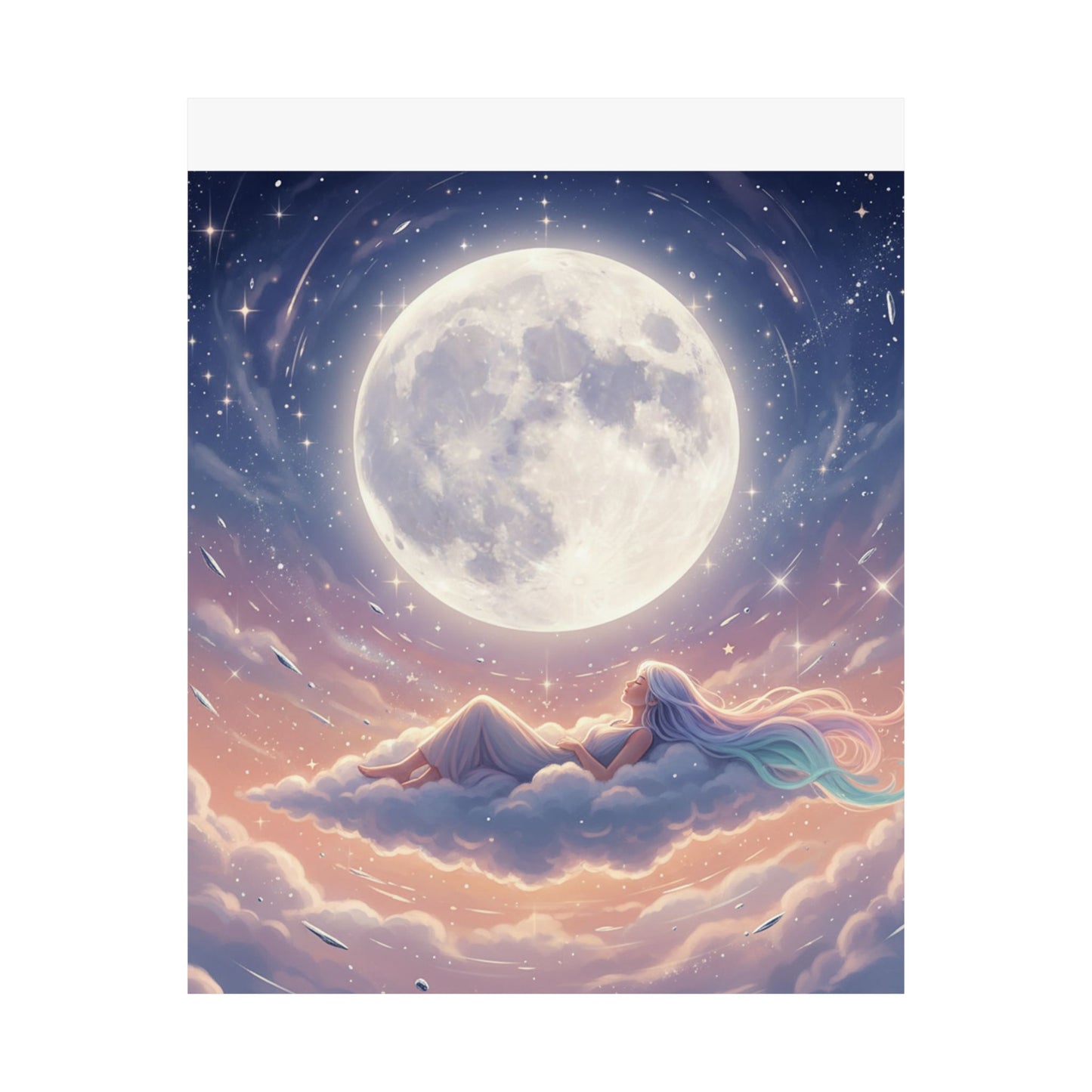 Luminous Night Sky - Matte Vertical Art Print