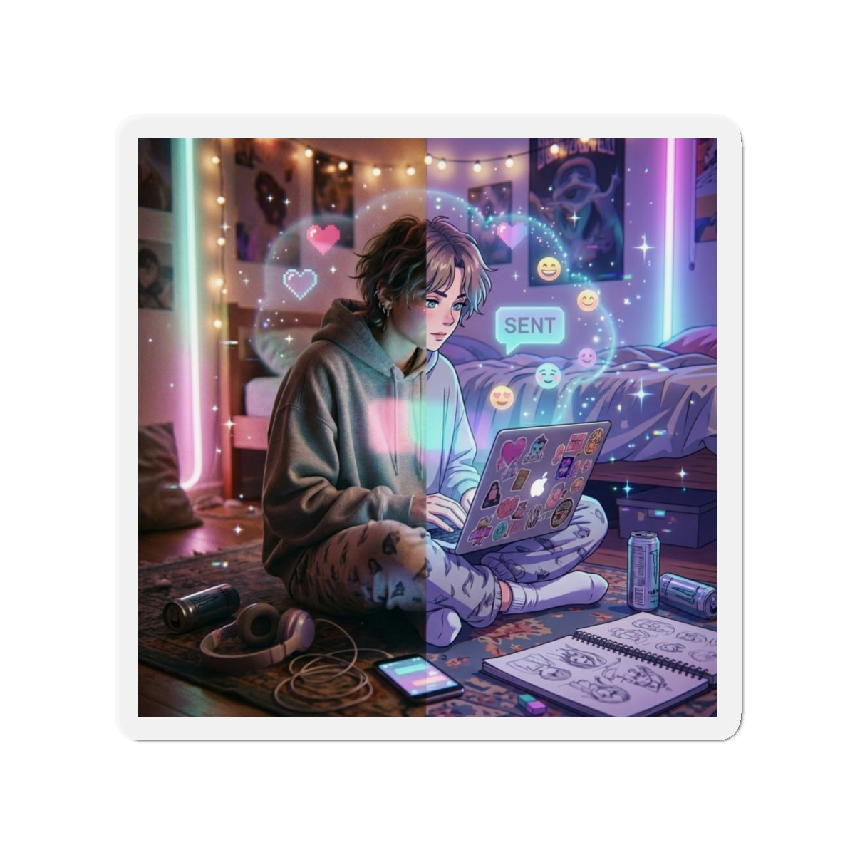 Surrealism Die-Cut Magnets