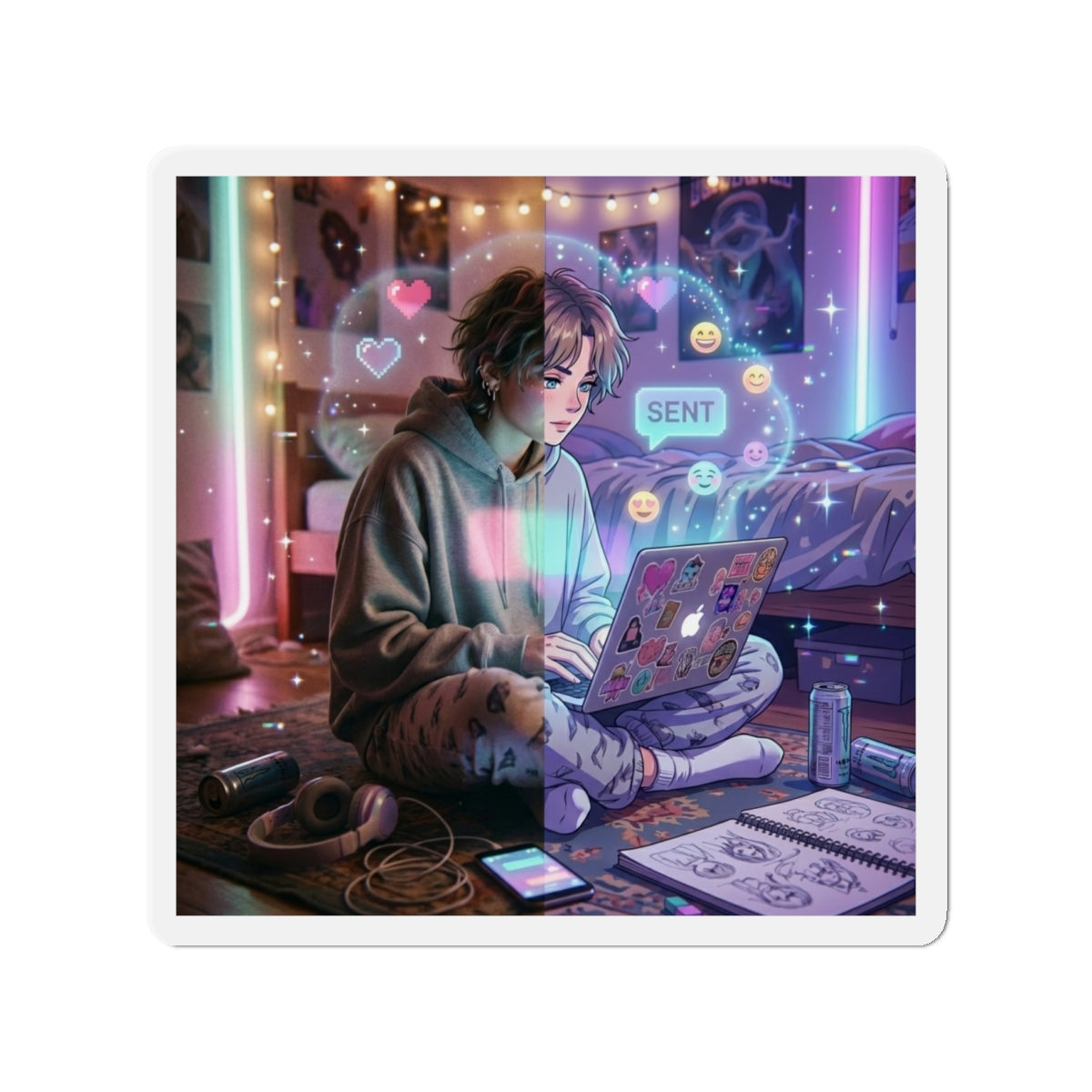 Surrealism Die-Cut Magnets