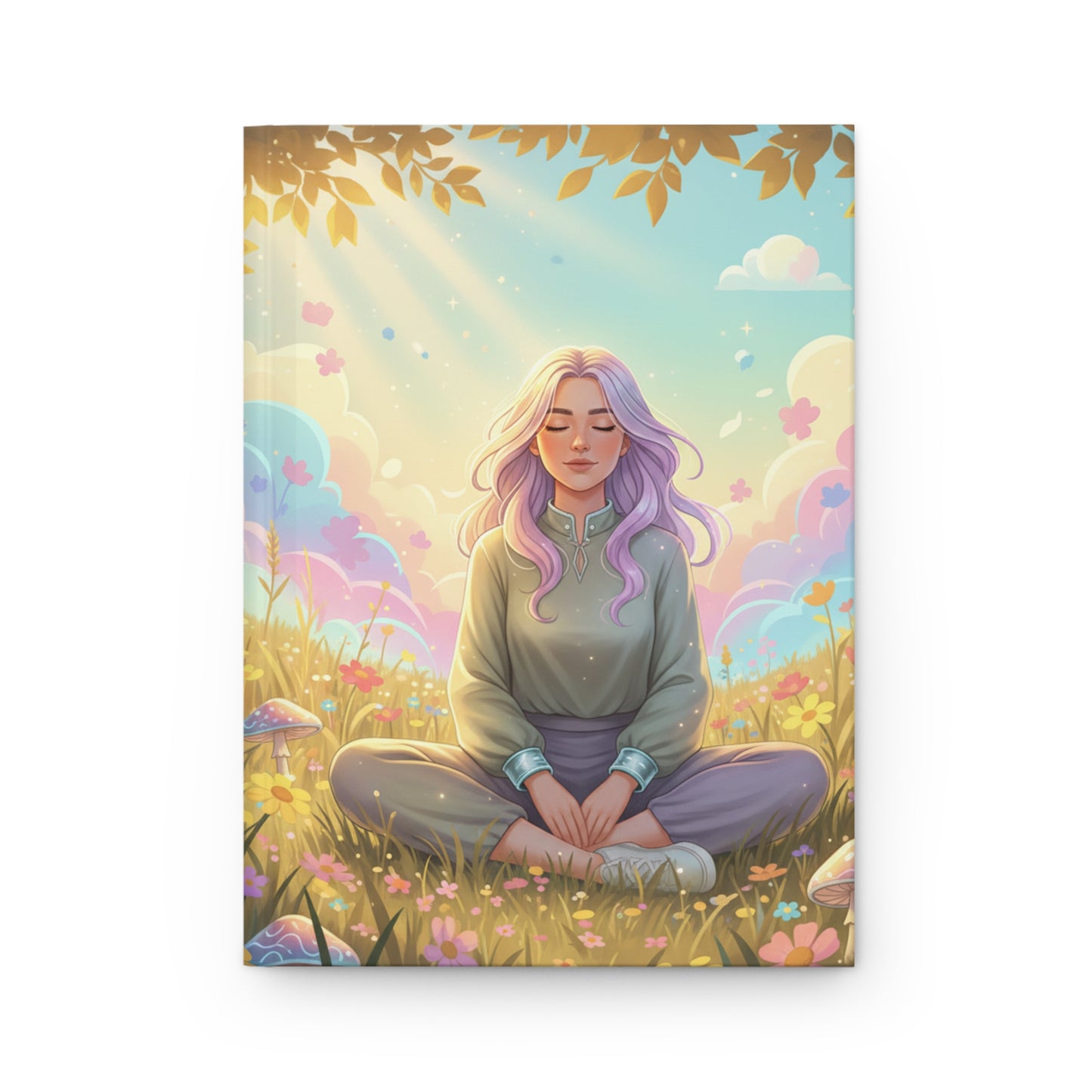 Tranquil Meadow Escape Hardcover Journal