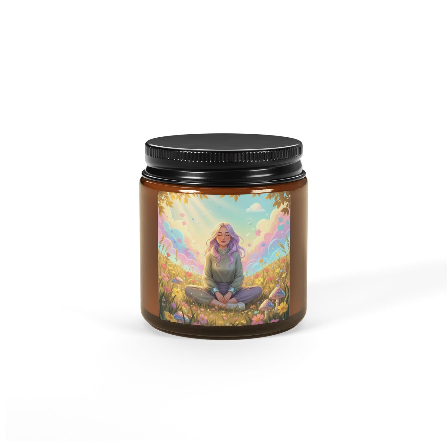 Tranquil Meadow Escape Amber Jar Soy Scented Candle