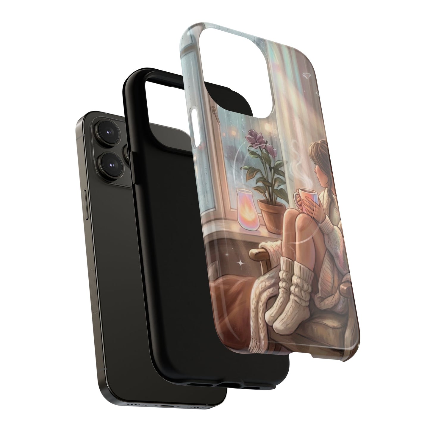 Cozy Rainy Day Tough Magnetic Phone Case — iPhone Cover