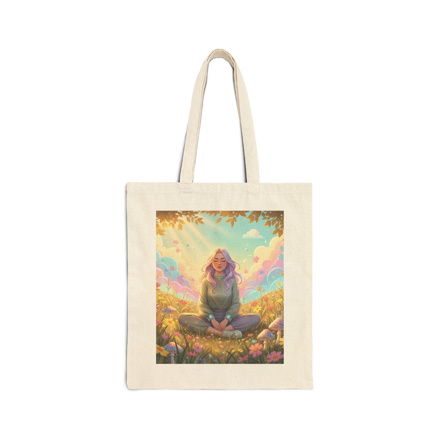 Tranquil Meadow Escape - Canvas Tote Bag