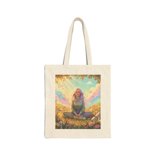 Tranquil Meadow Escape - Canvas Tote Bag