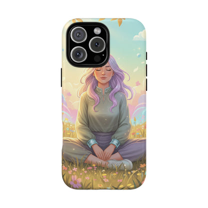 Tranquil Meadow Escape Tough Magnetic Phone Case — iPhone Cover