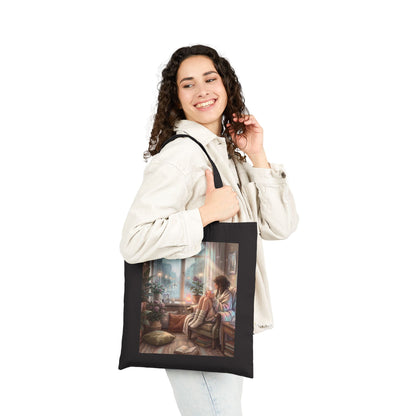 Cozy Rainy Day - Canvas Tote Bag