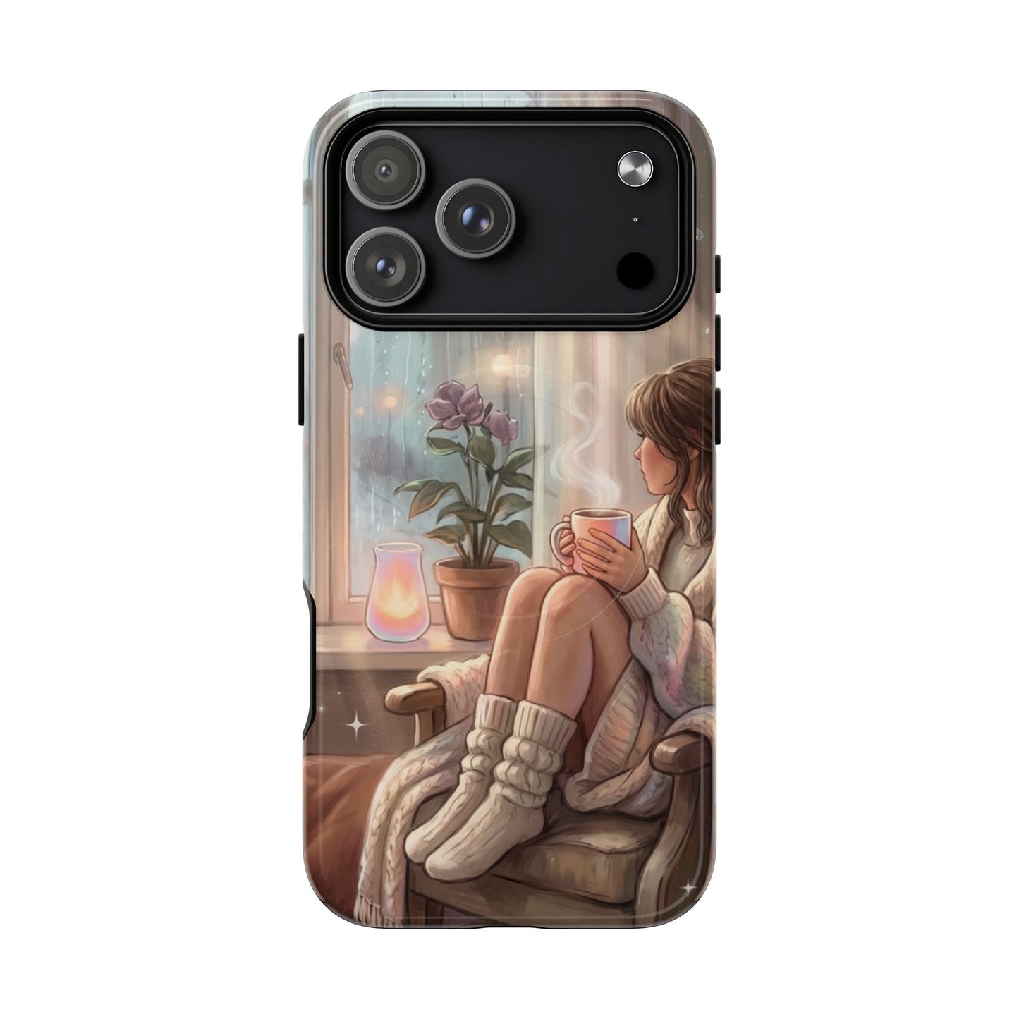 Cozy Rainy Day Tough Magnetic Phone Case — iPhone Cover