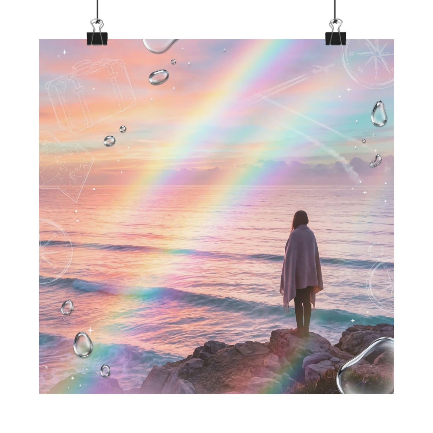 Wanderlust - Lámina vertical mate