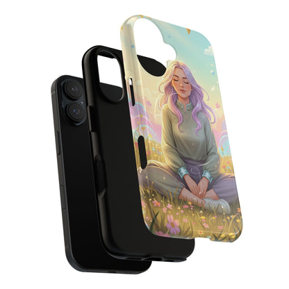 Tranquil Meadow Escape Tough Magnetic Phone Case — iPhone Cover