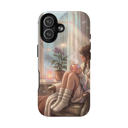 Cozy Rainy Day Tough Magnetic Phone Case — iPhone Cover