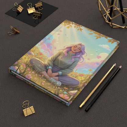 Tranquil Meadow Escape Hardcover Journal