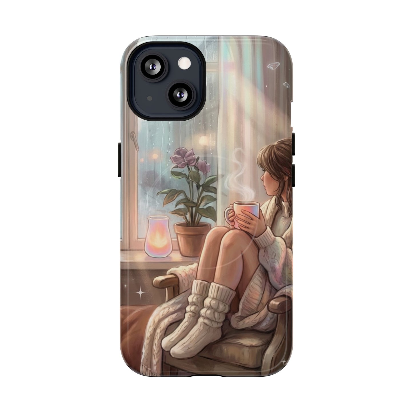 Cozy Rainy Day Tough Magnetic Phone Case — iPhone Cover