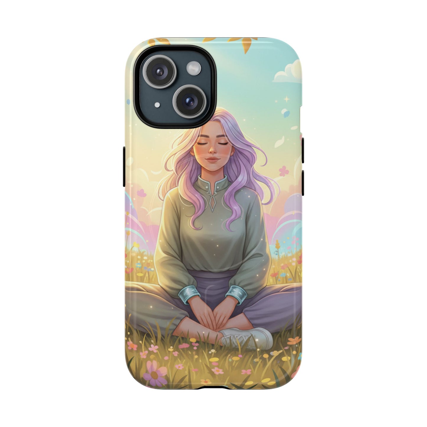 Tranquil Meadow Escape Tough Magnetic Phone Case — iPhone Cover