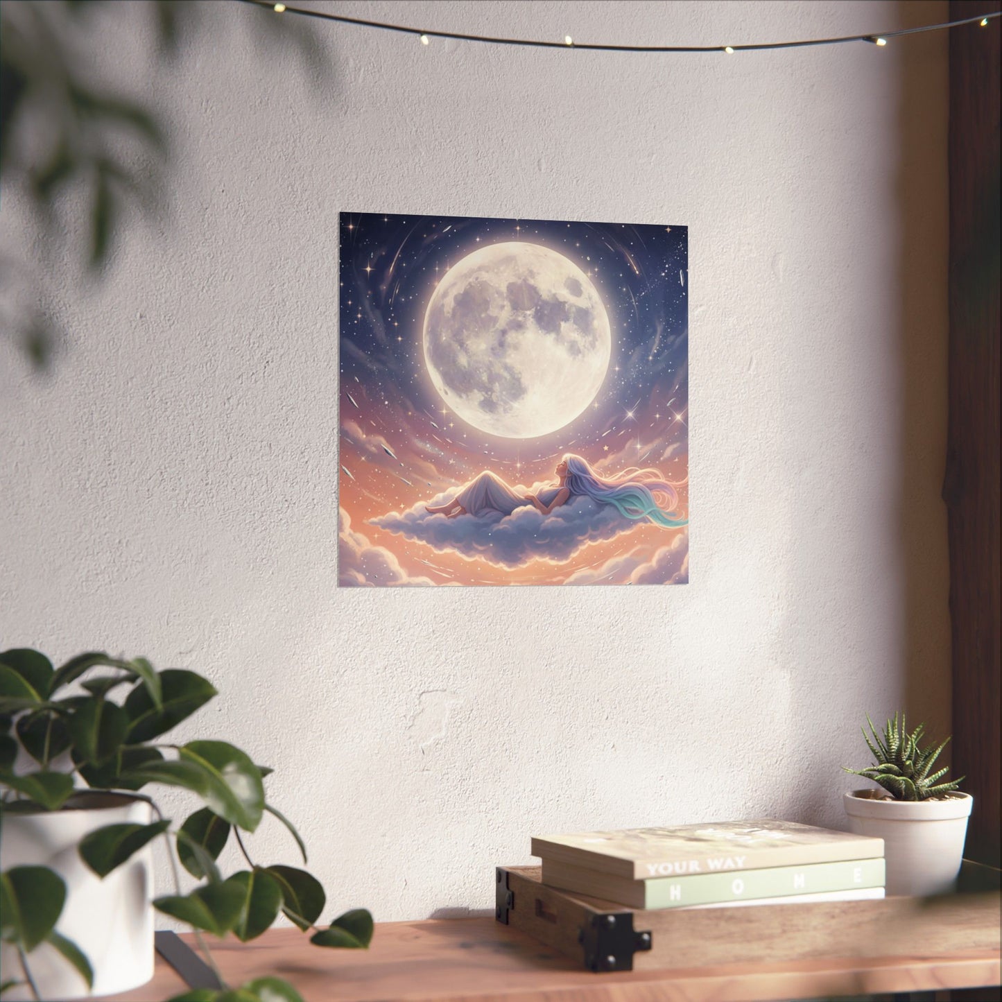 Luminous Night Sky - Matte Vertical Art Print