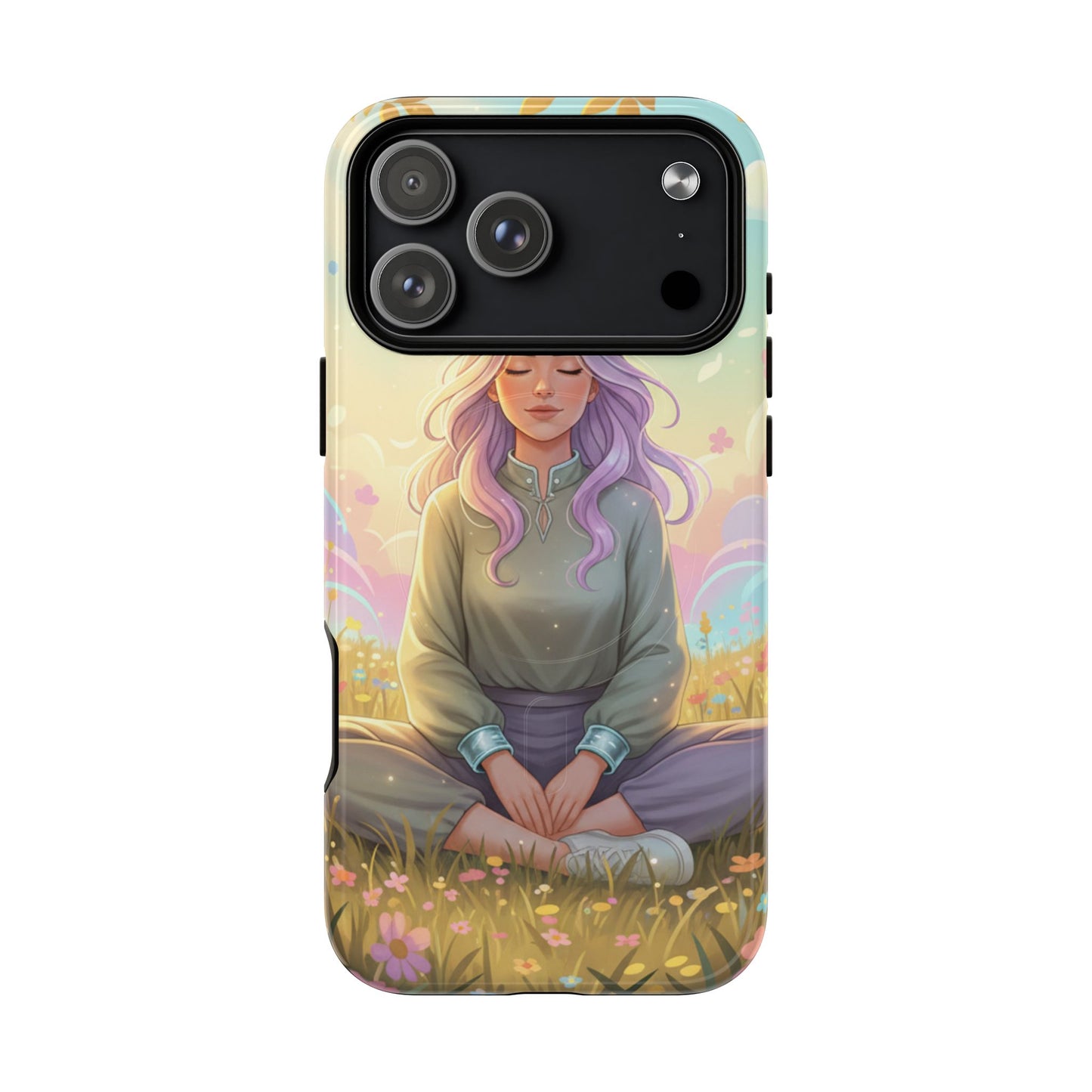 Tranquil Meadow Escape Tough Magnetic Phone Case — iPhone Cover