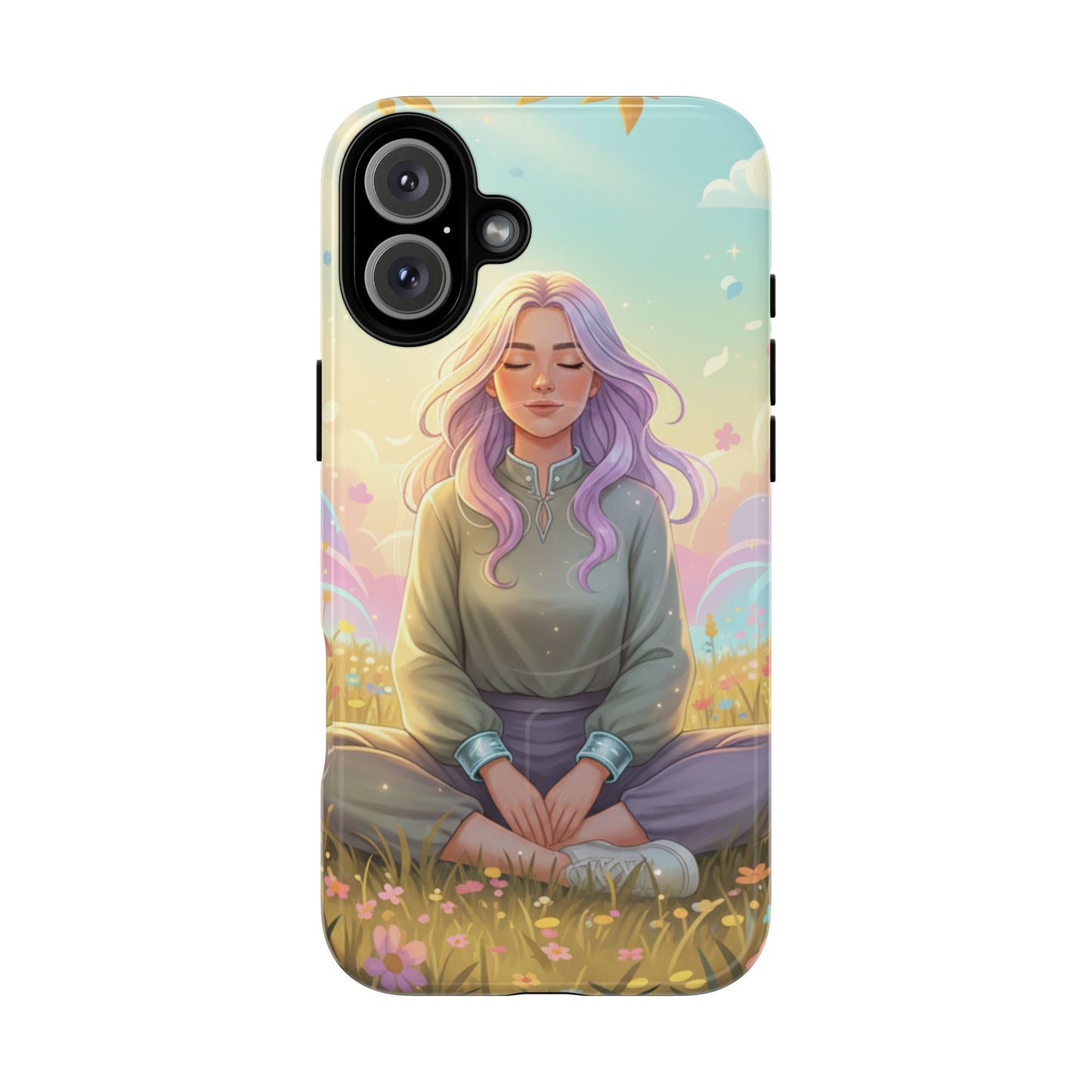 Tranquil Meadow Escape Tough Magnetic Phone Case — iPhone Cover