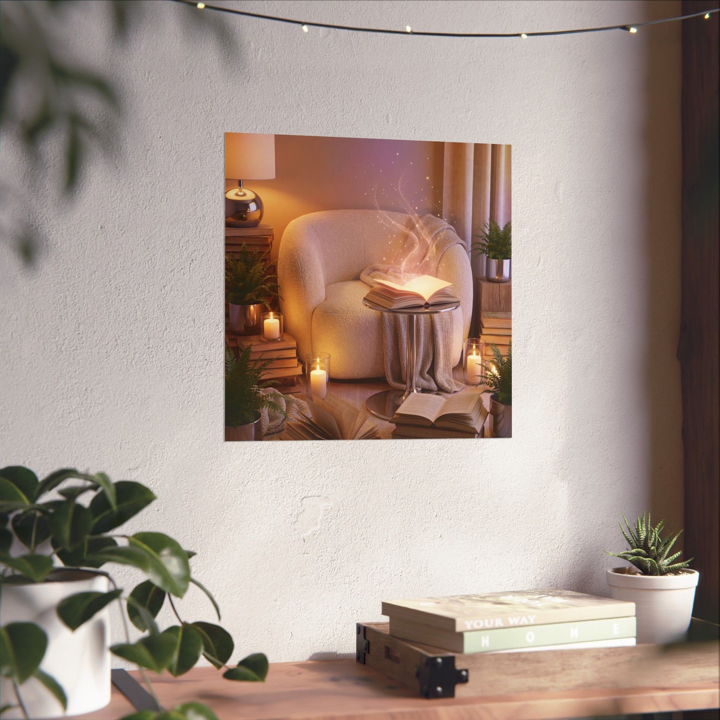 Magical Reading Corner - Matte Vertical Art Print