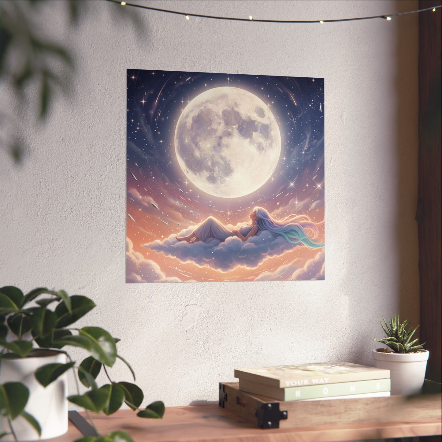 Luminous Night Sky - Matte Vertical Art Print