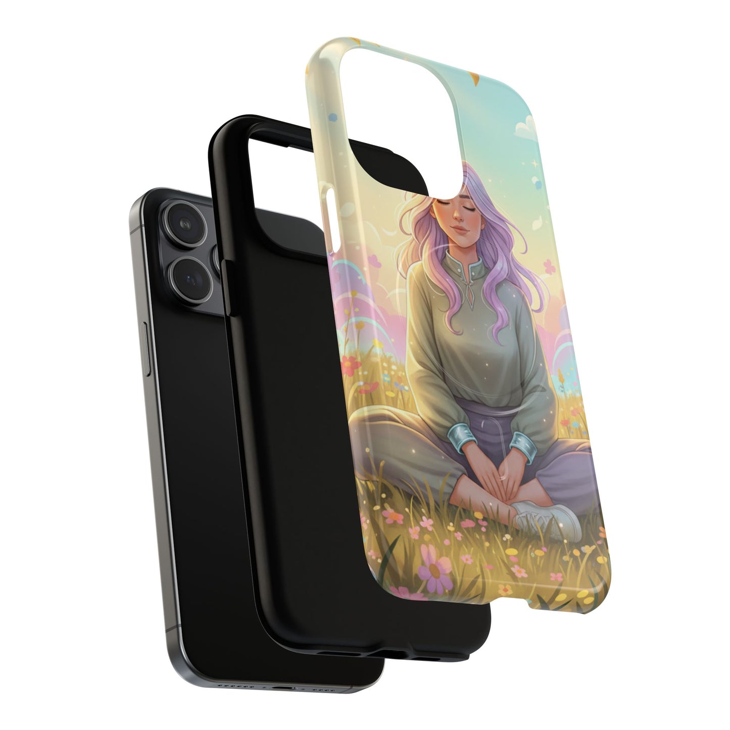 Tranquil Meadow Escape Tough Magnetic Phone Case — iPhone Cover