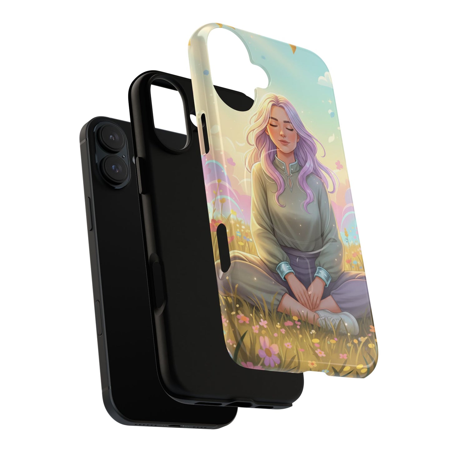 Tranquil Meadow Escape Tough Magnetic Phone Case — iPhone Cover