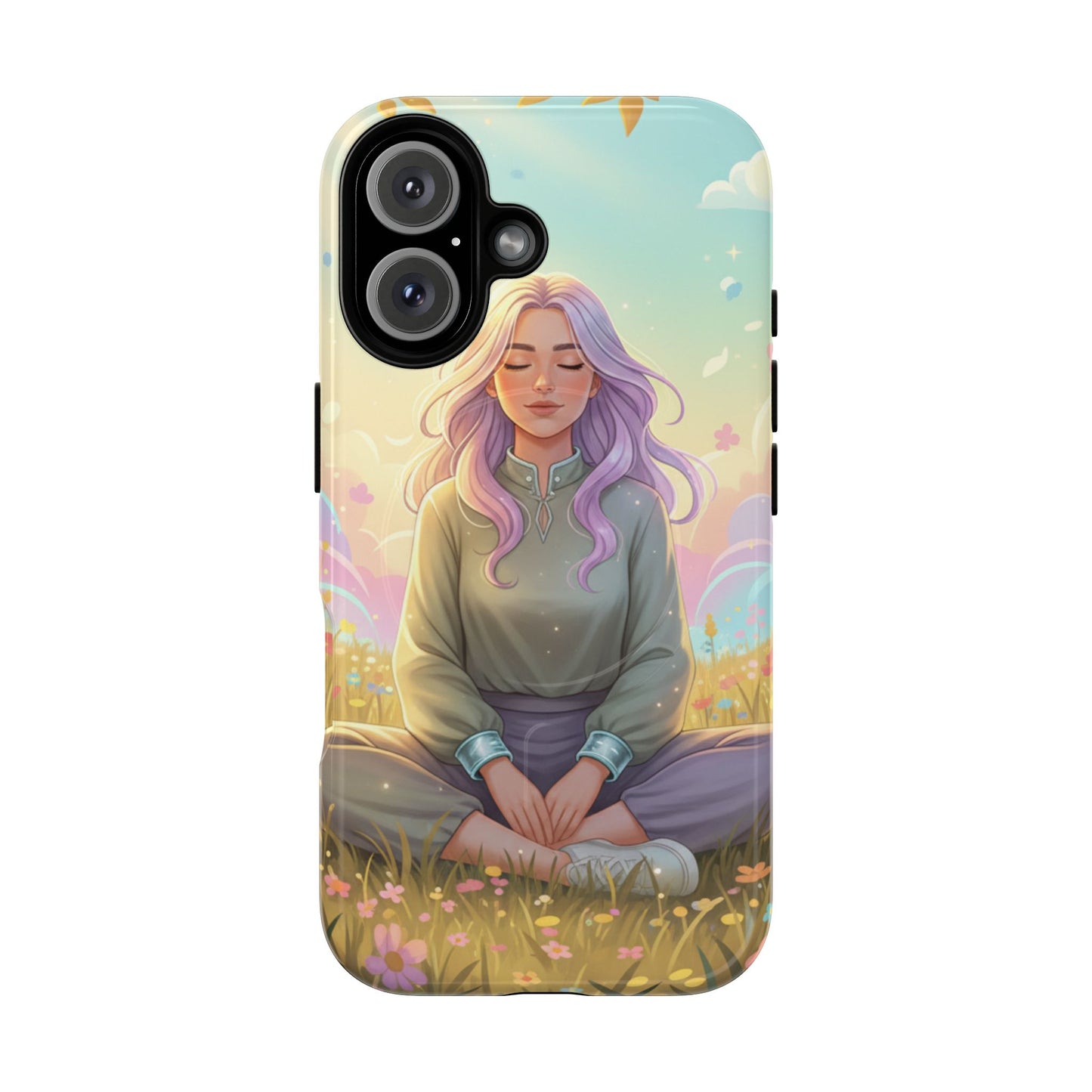 Tranquil Meadow Escape Tough Magnetic Phone Case — iPhone Cover
