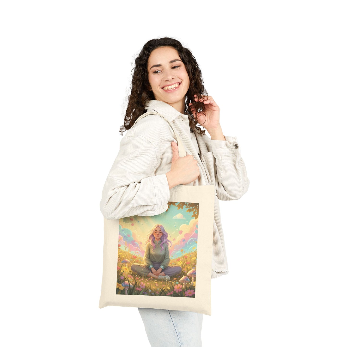 Tranquil Meadow Escape - Canvas Tote Bag