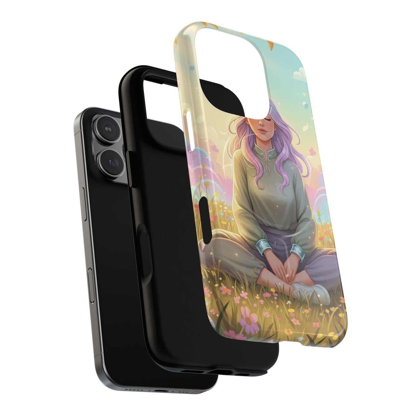 Tranquil Meadow Escape Tough Magnetic Phone Case — iPhone Cover