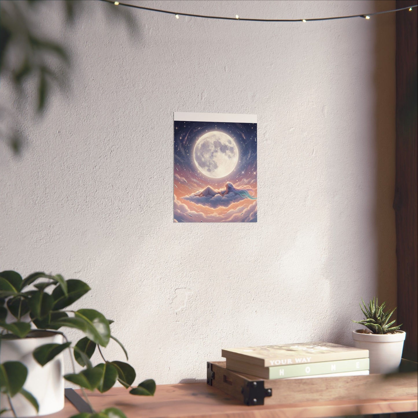 Luminous Night Sky - Matte Vertical Art Print