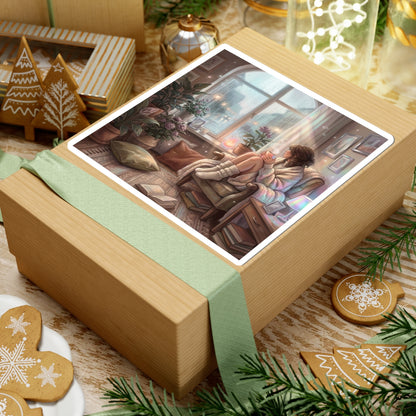 Cozy Rainy Day - Kiss-Cut Sticker Decal