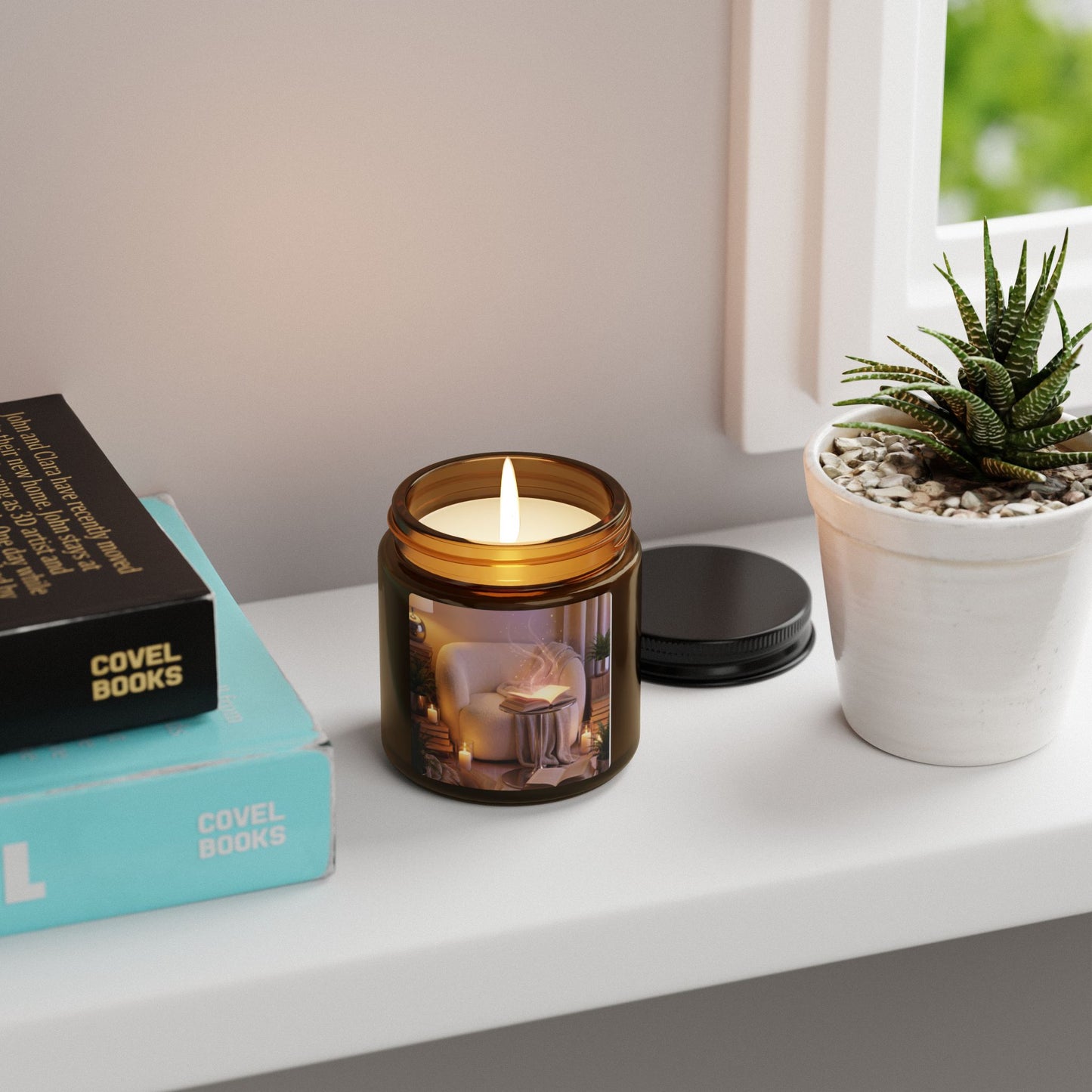 Magical Reading Corner - Amber Jar Soy Scented Candle