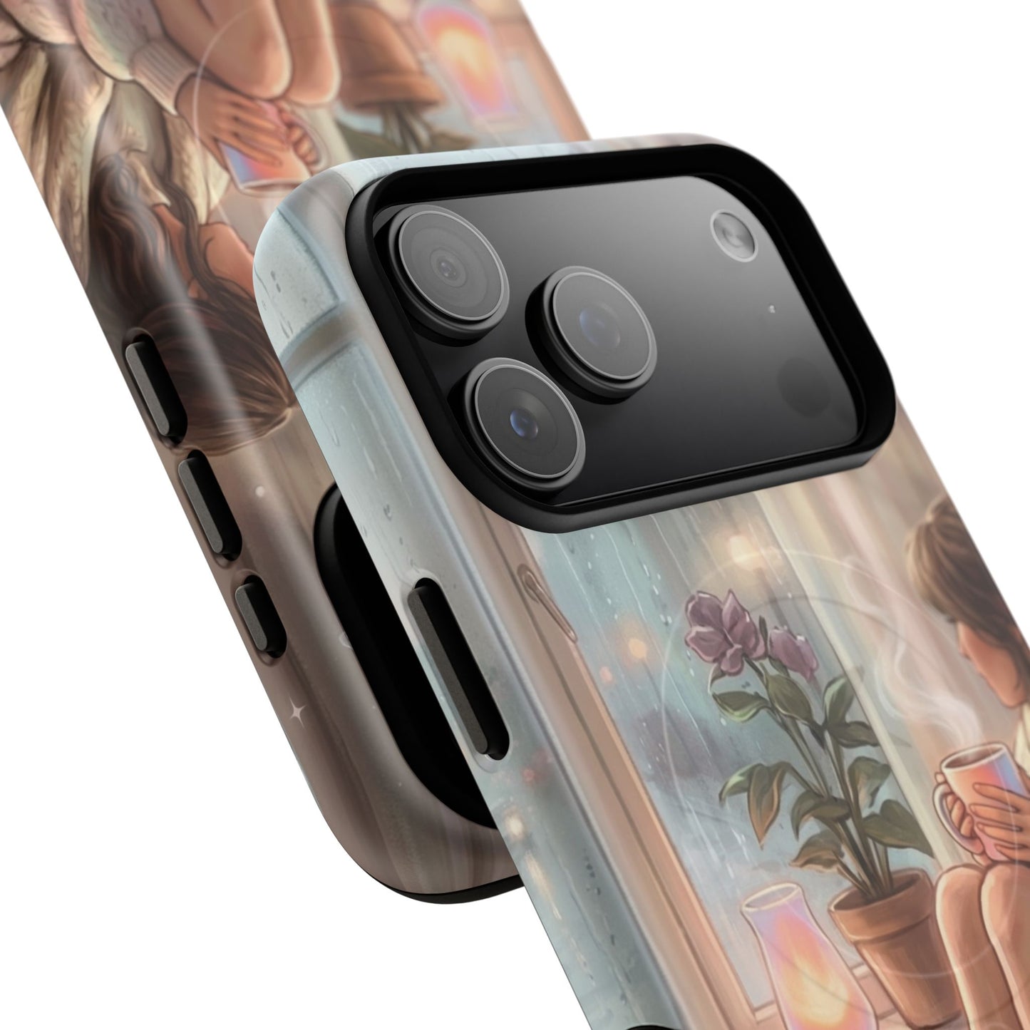 Cozy Rainy Day Tough Magnetic Phone Case — iPhone Cover