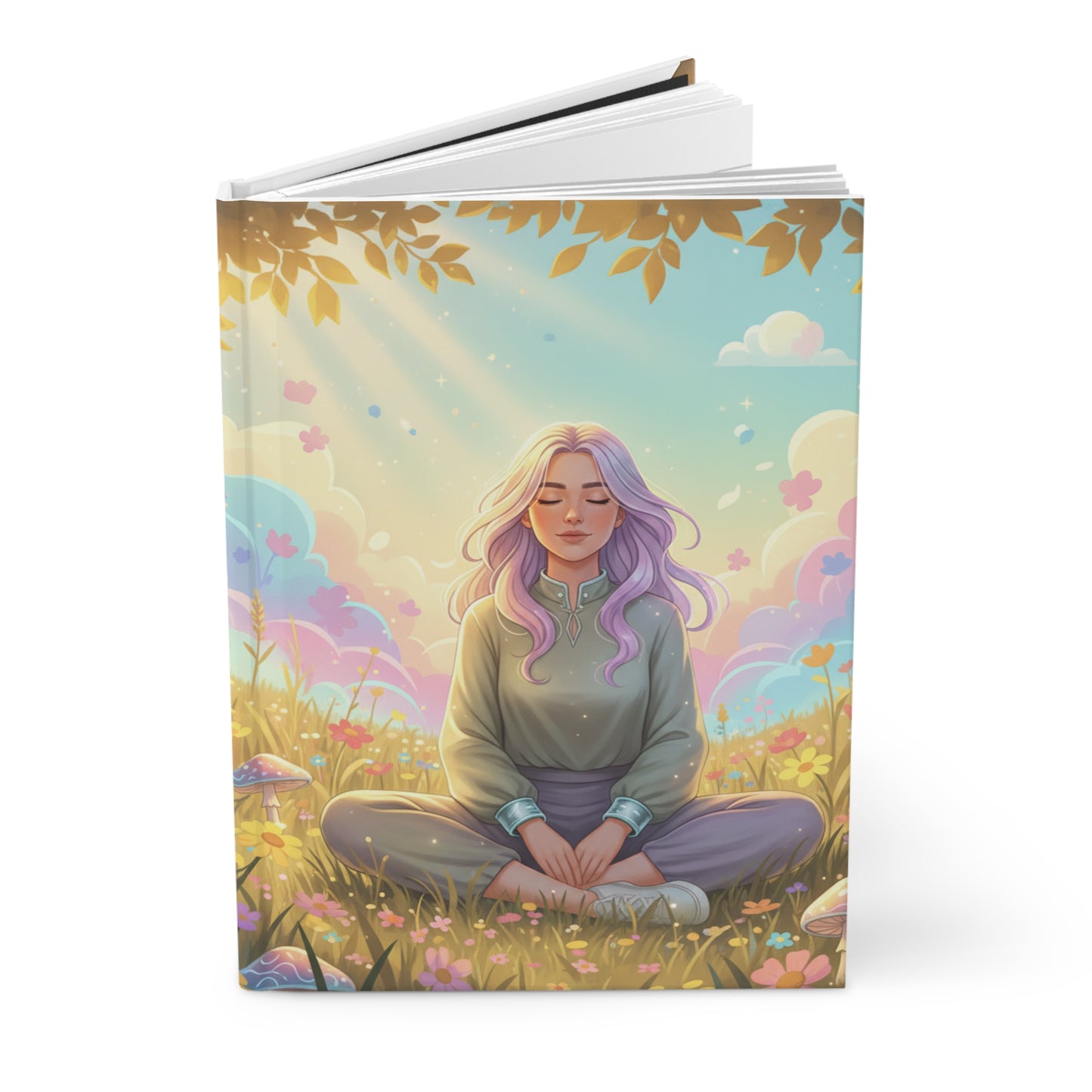Tranquil Meadow Escape Hardcover Journal