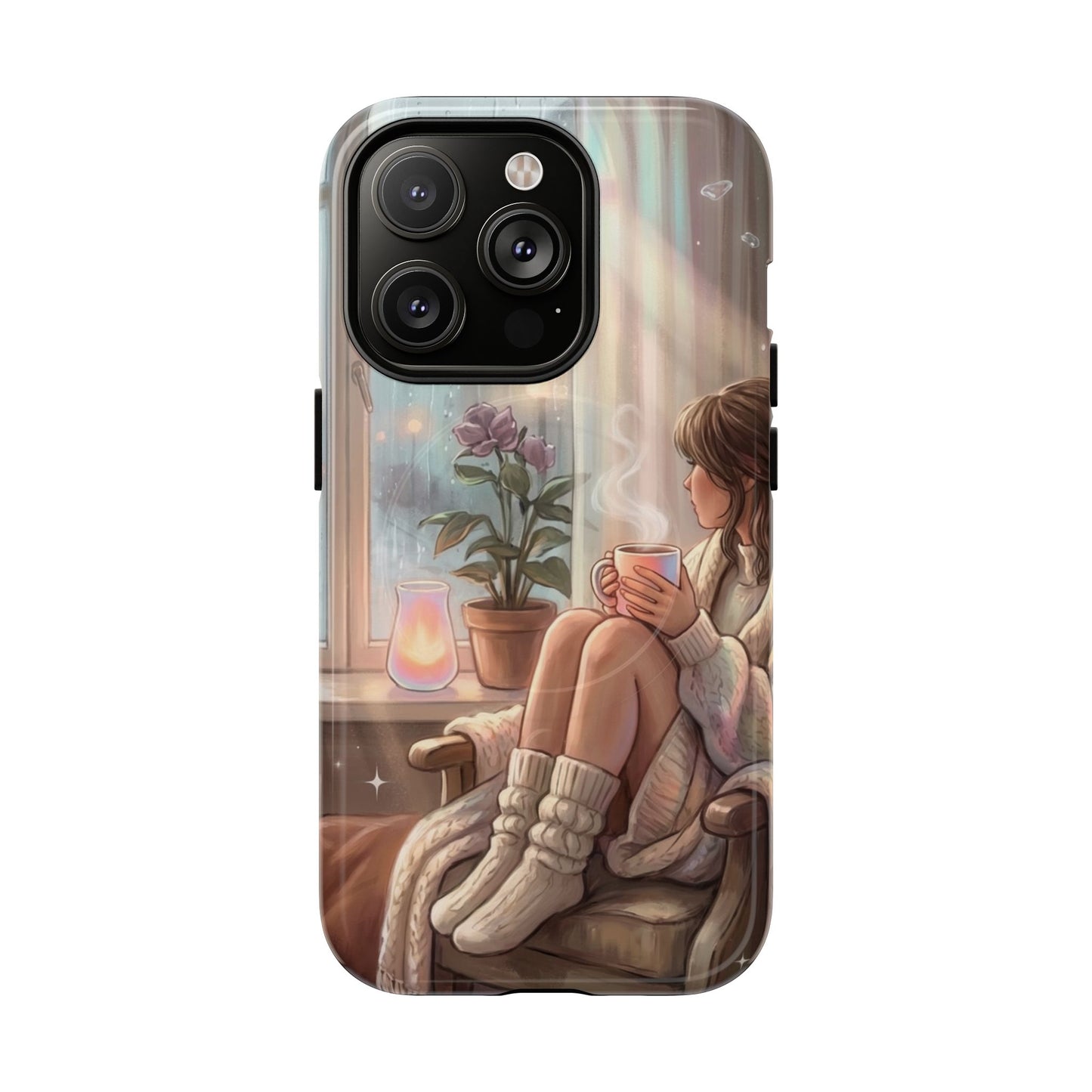 Cozy Rainy Day Tough Magnetic Phone Case — iPhone Cover