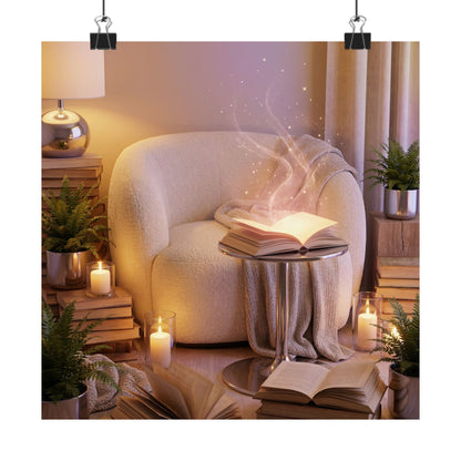 Magical Reading Corner - Matte Vertical Art Print