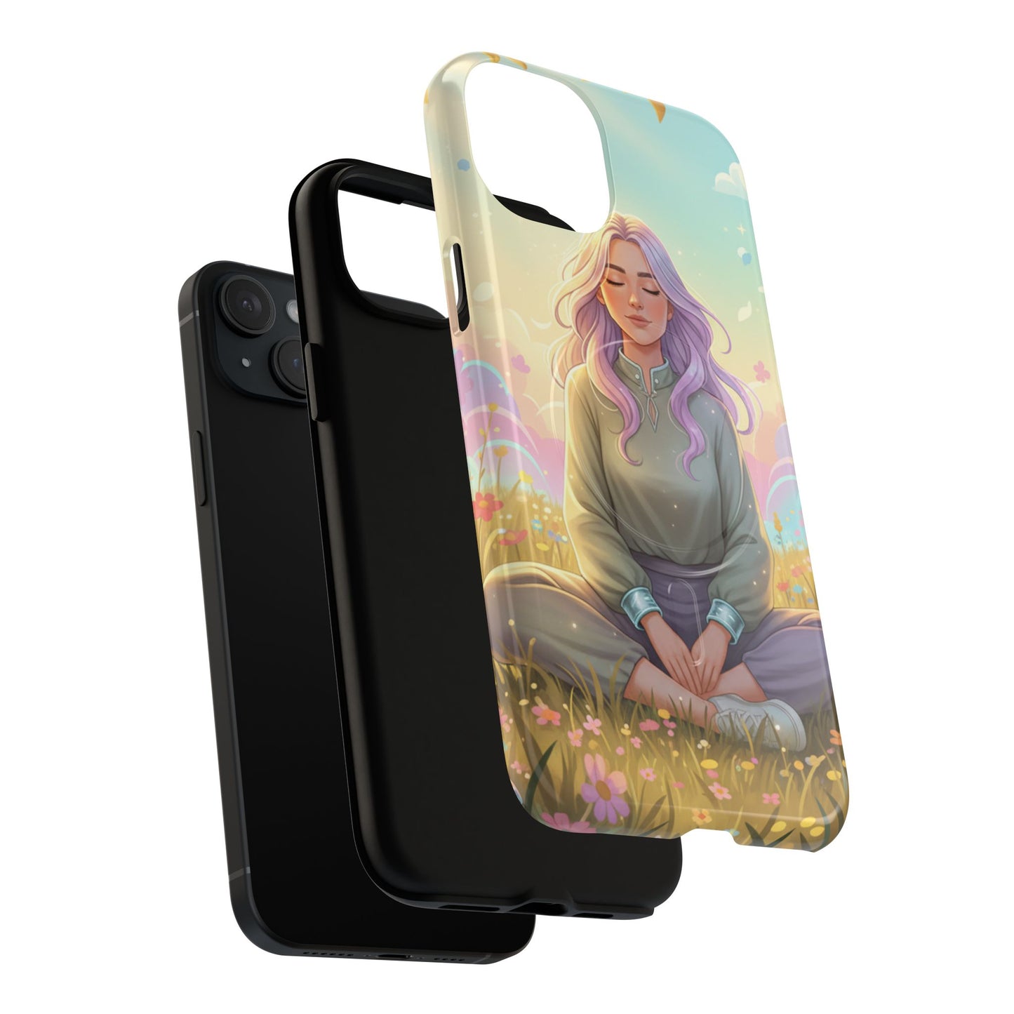 Tranquil Meadow Escape Tough Magnetic Phone Case — iPhone Cover