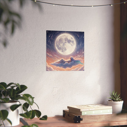 Luminous Night Sky - Matte Vertical Art Print