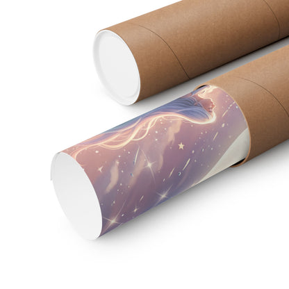 Luminous Night Sky - Matte Vertical Art Print