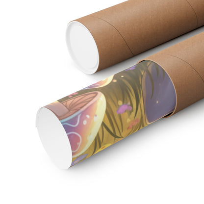 Tranquil Meadow Escape — Serene Mindfulness Matte Vertical Art Print