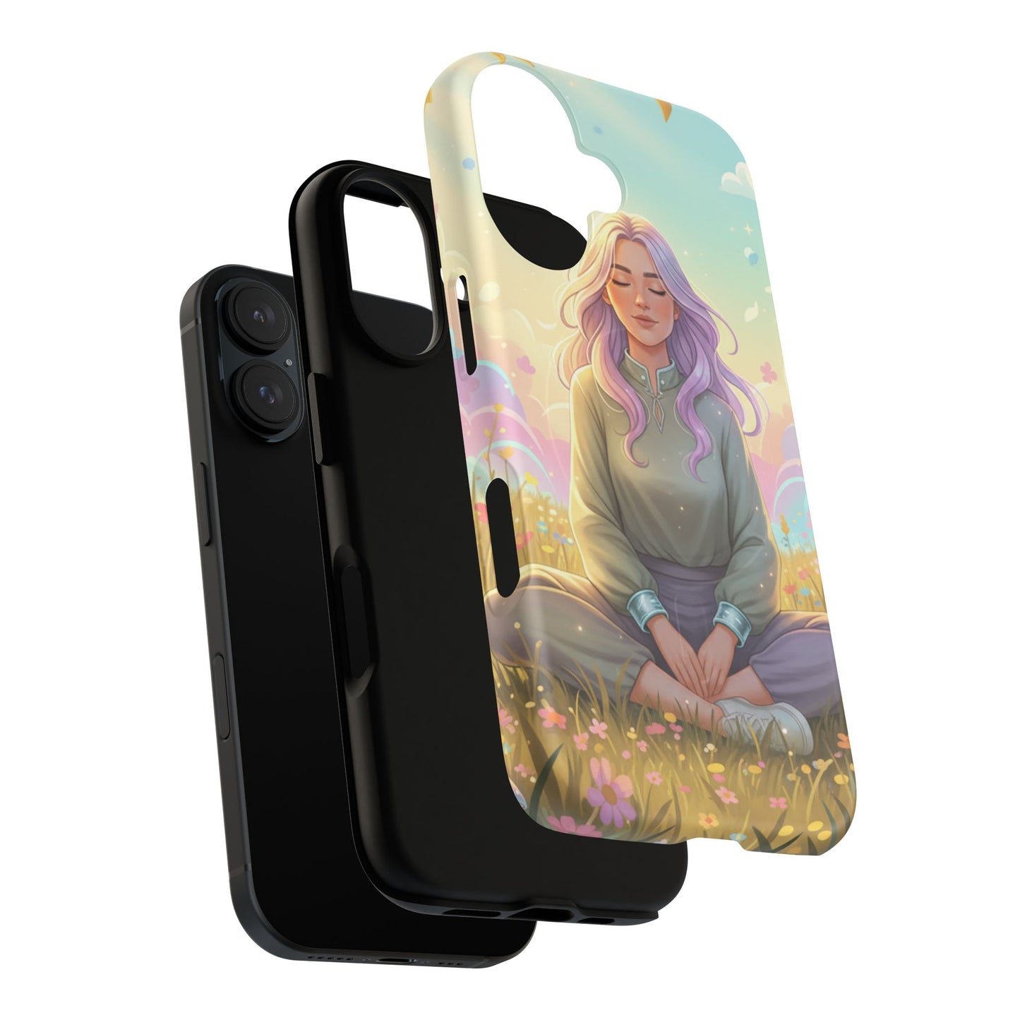 Tranquil Meadow Escape Tough Magnetic Phone Case — iPhone Cover