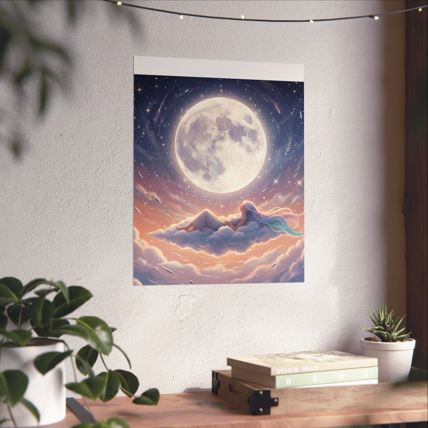 Luminous Night Sky - Matte Vertical Art Print